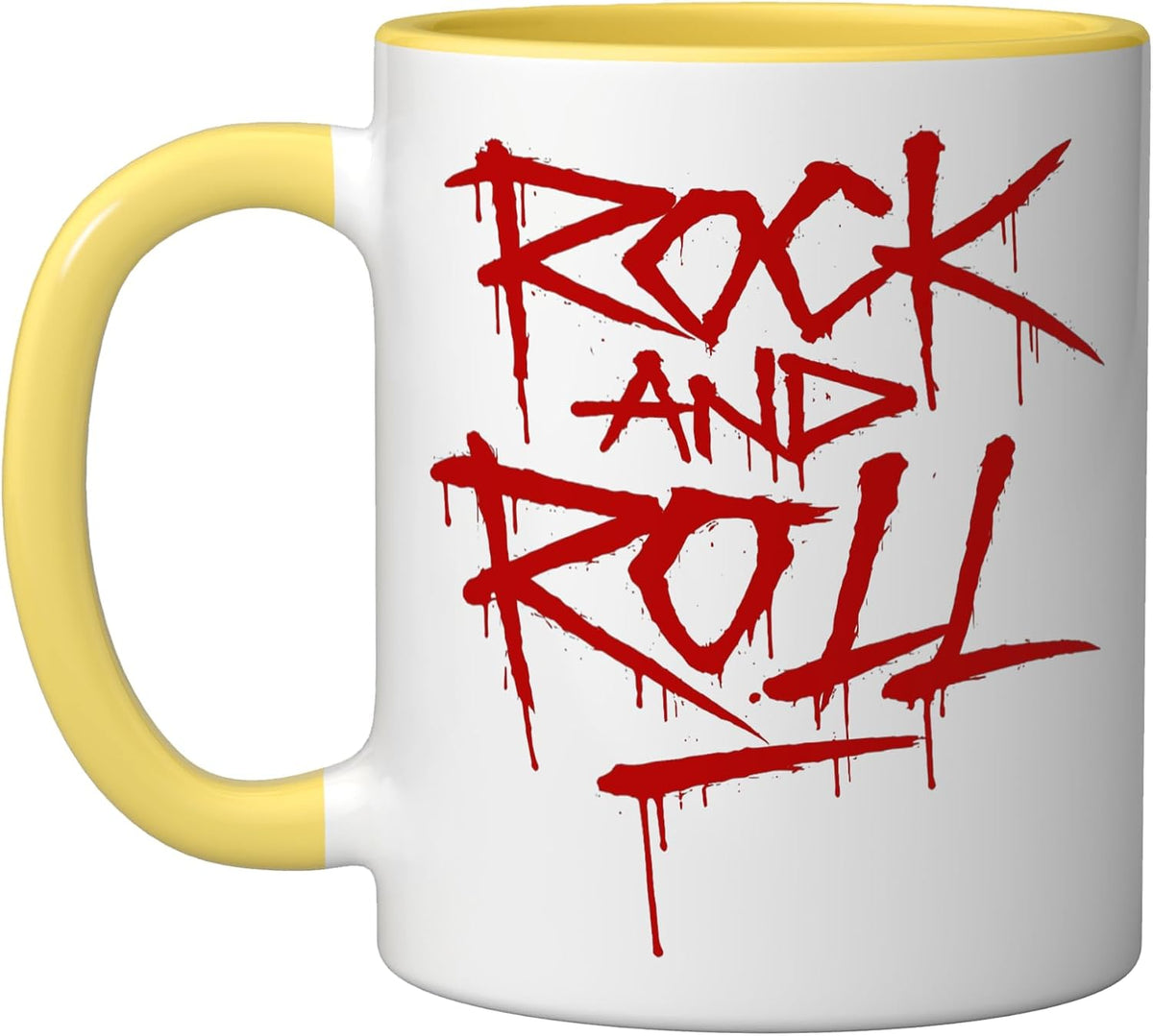 Cool Wild Rock And Roll Typography Graffiti Style Music Ceramic Mug