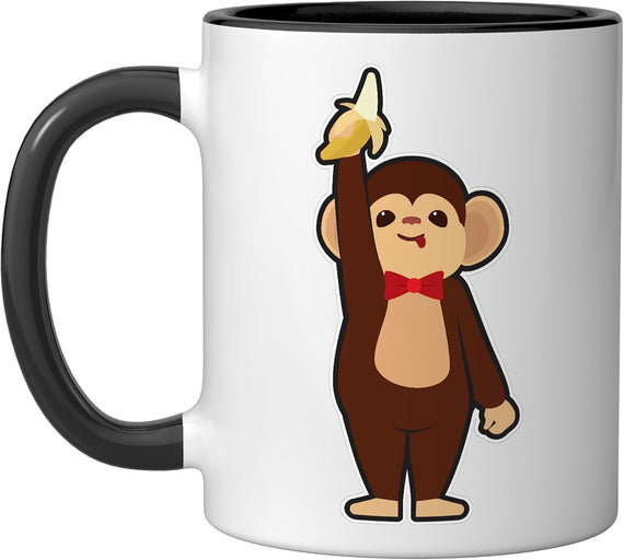 Monkey Banana Ceramic Mug