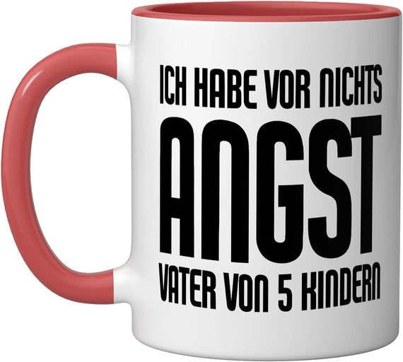 Ich Habe Vor Nichts Angst Vater Von 5 Kindern German Dad Ceramic Mug