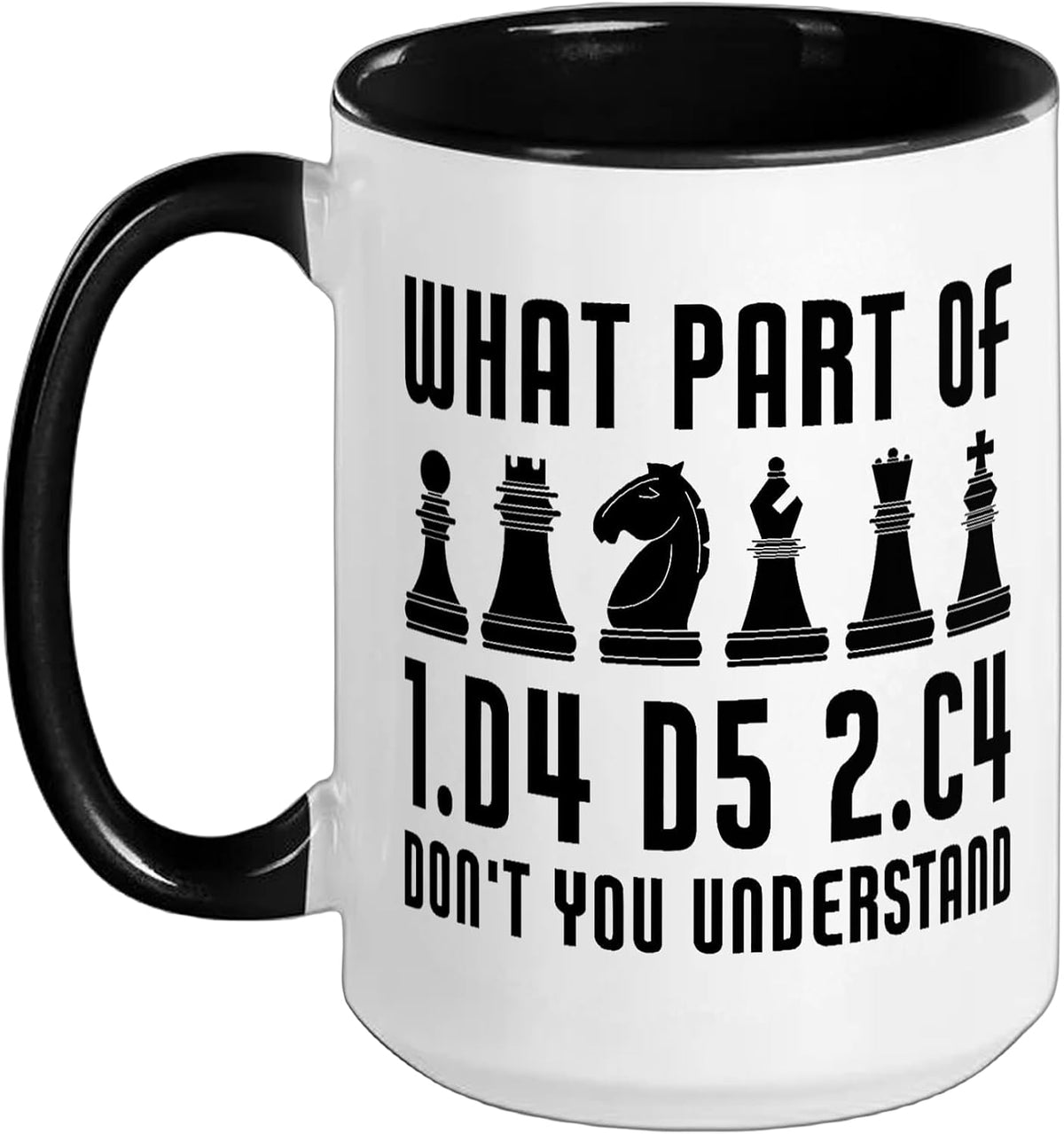 Funny Chess Opening Queen's Gambit Chess Player Ceramic Mug