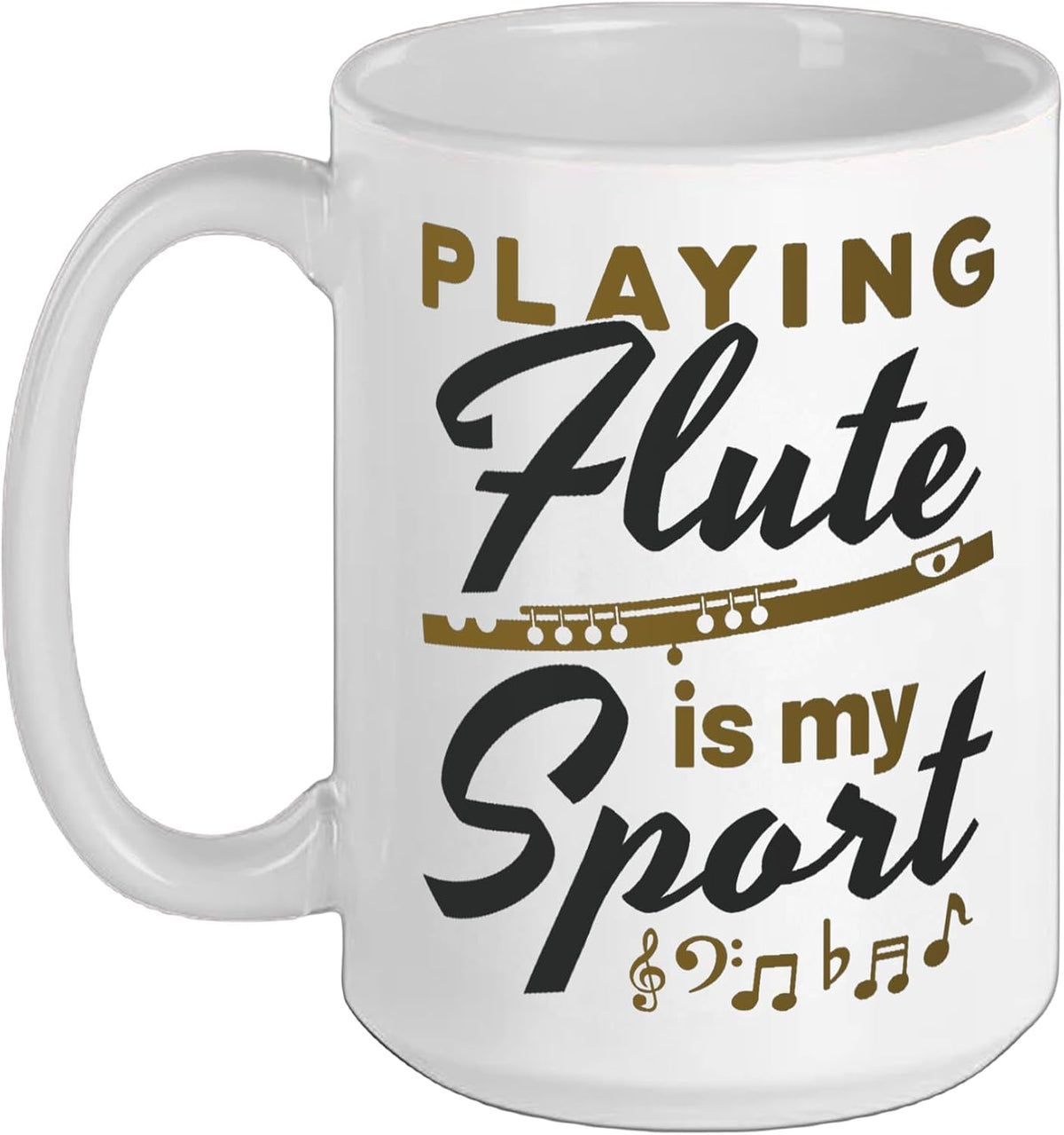 Flute Section Marching Band Player School Teen Girls Ceramic Mug
