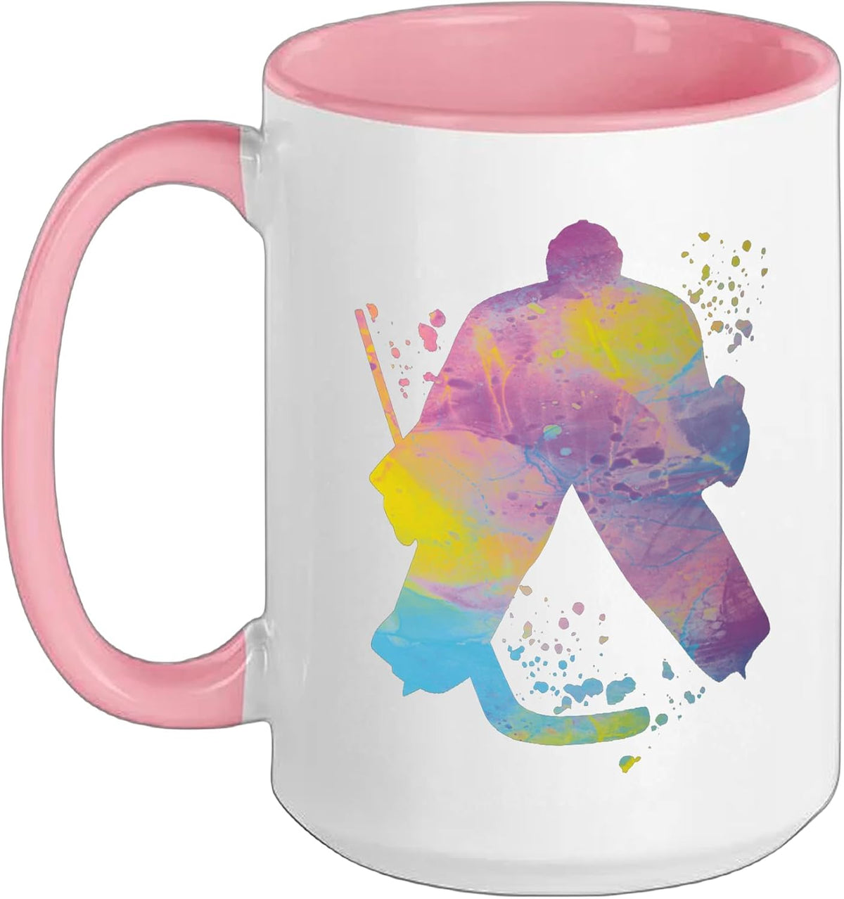 Ice Hockey Player Colorful Boys Ice Hockey Ceramic Mug