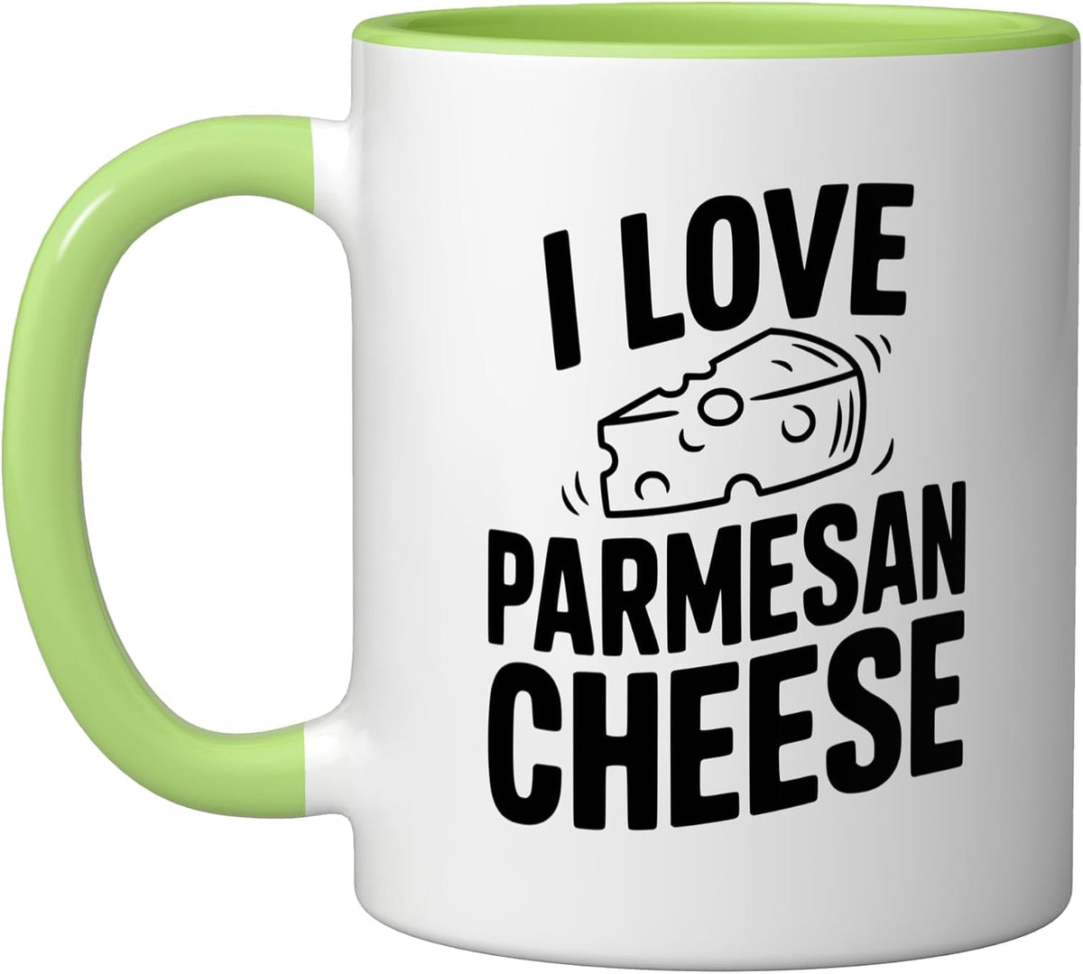 I Love Parmesan Cheese Funny Foodie Lover Humor Ceramic Mug