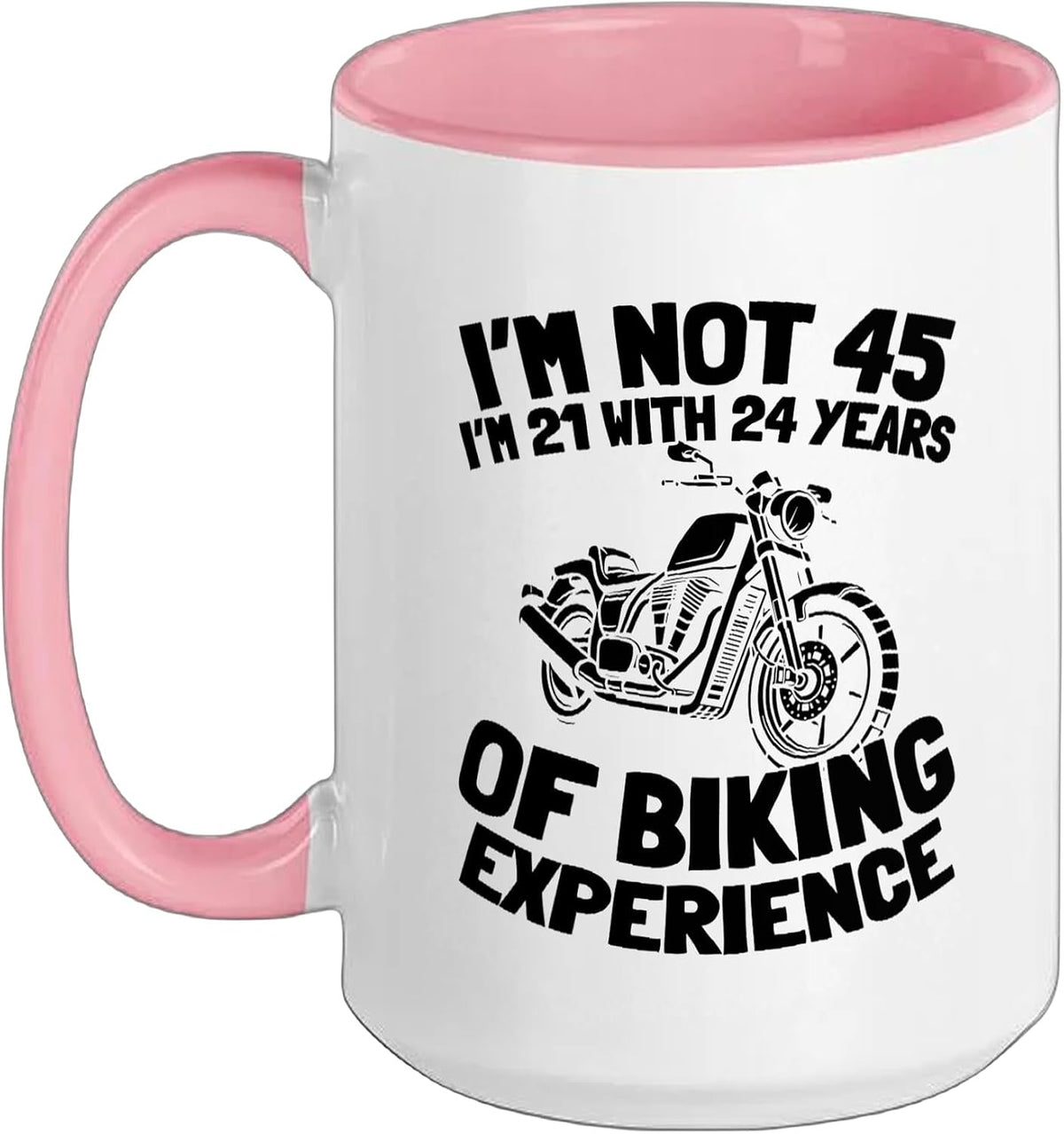 45 Years Old Motorcycle Biker - Motorcyclist 45th Birthday Ceramic Mug