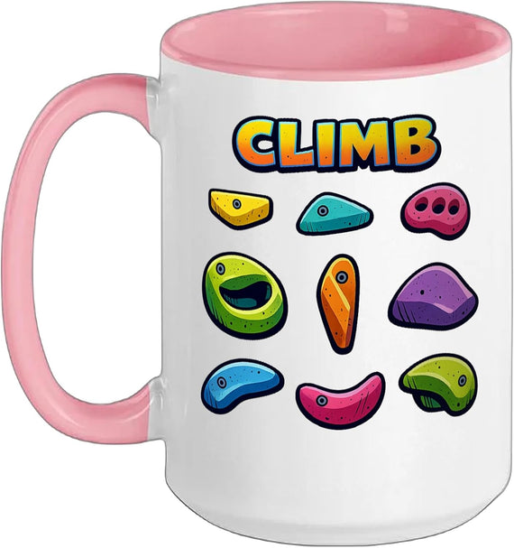 Climbing Holds - Rock Climbing And Bouldering Ceramic Mug