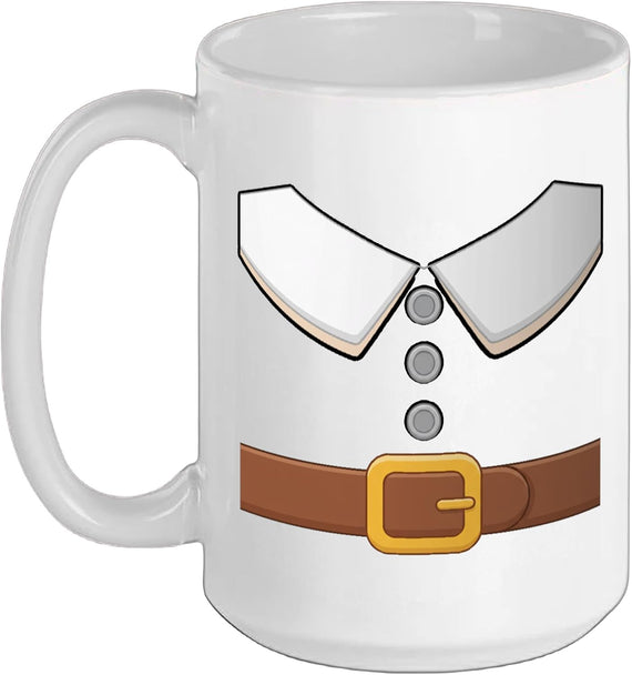 Pilgrim Collar And Belt Thanksgiving Costume Ceramic Mug