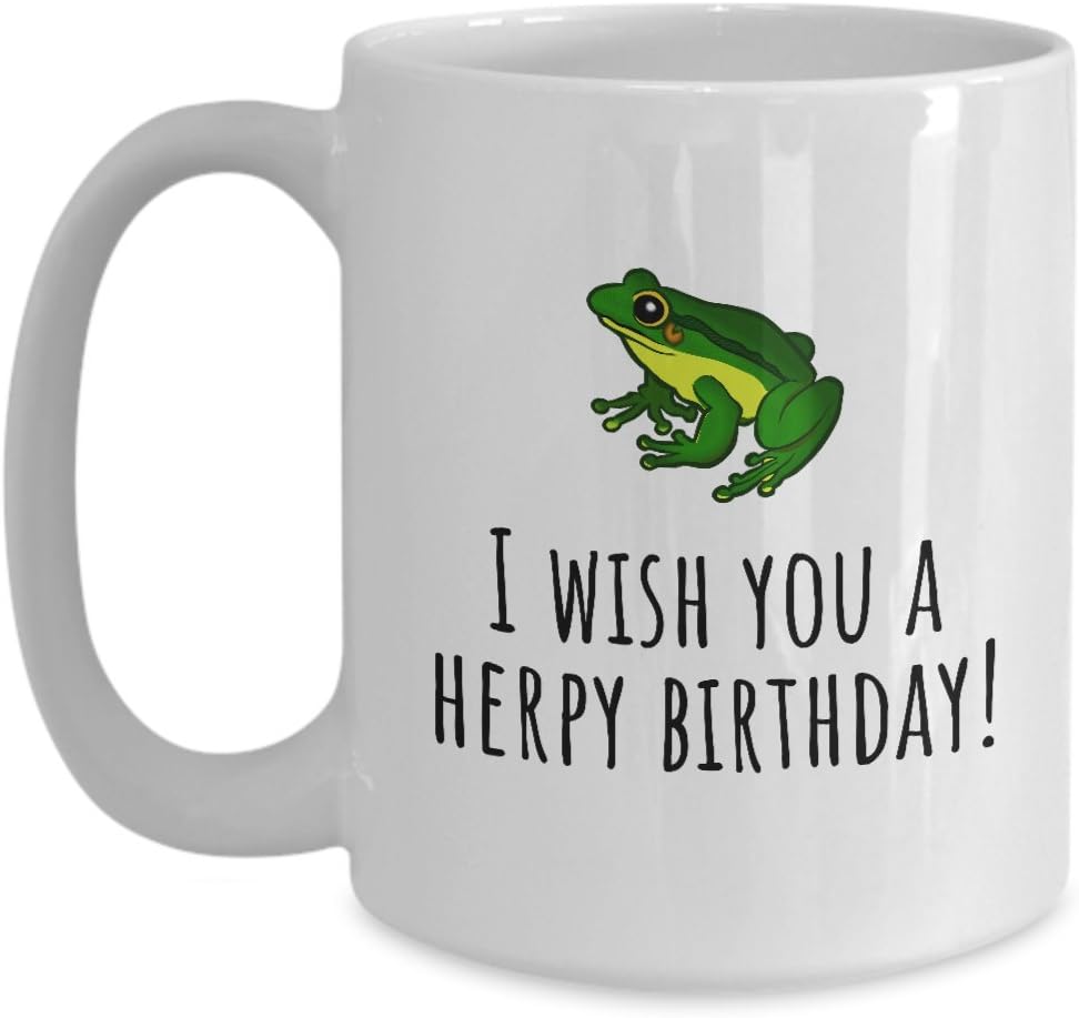 Herpetology Mug - Herping Birthday Gift - Frog - I Wish Ceramic Mug