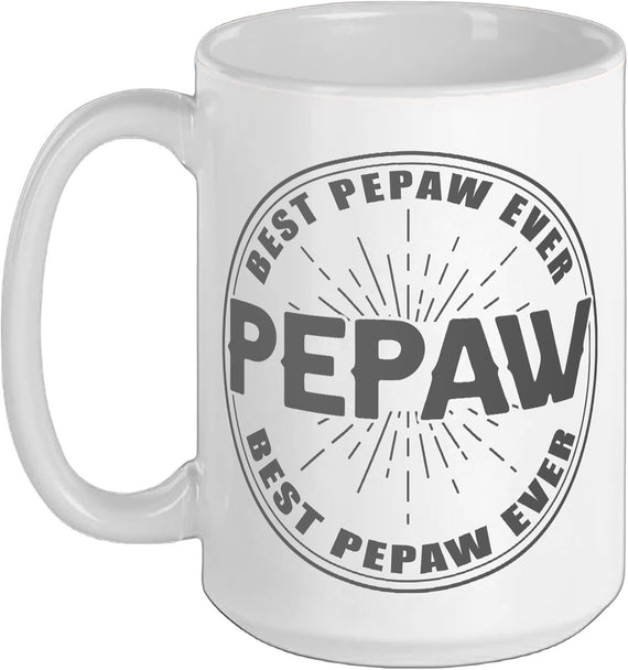 Best Pepaw Ever Funny Grandpa Fathers Day Vintage Design Ceramic Mug