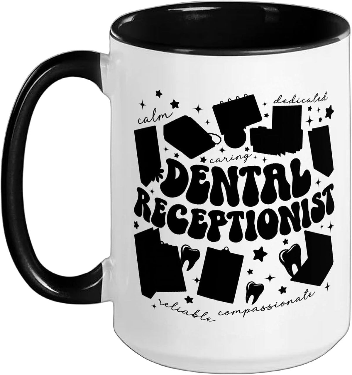 Dental Receptionist Groovy Dental Receptionists Ceramic Mug