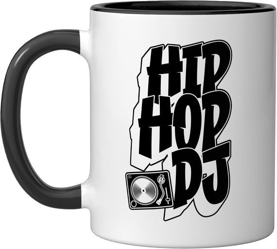Hip Hop Dj Rap Aesthetic Turntable Graphic Ceramic Mug