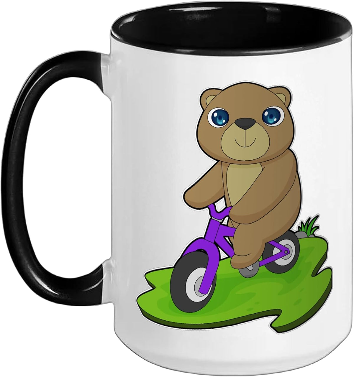 Bear Bicycle Ceramic Mug