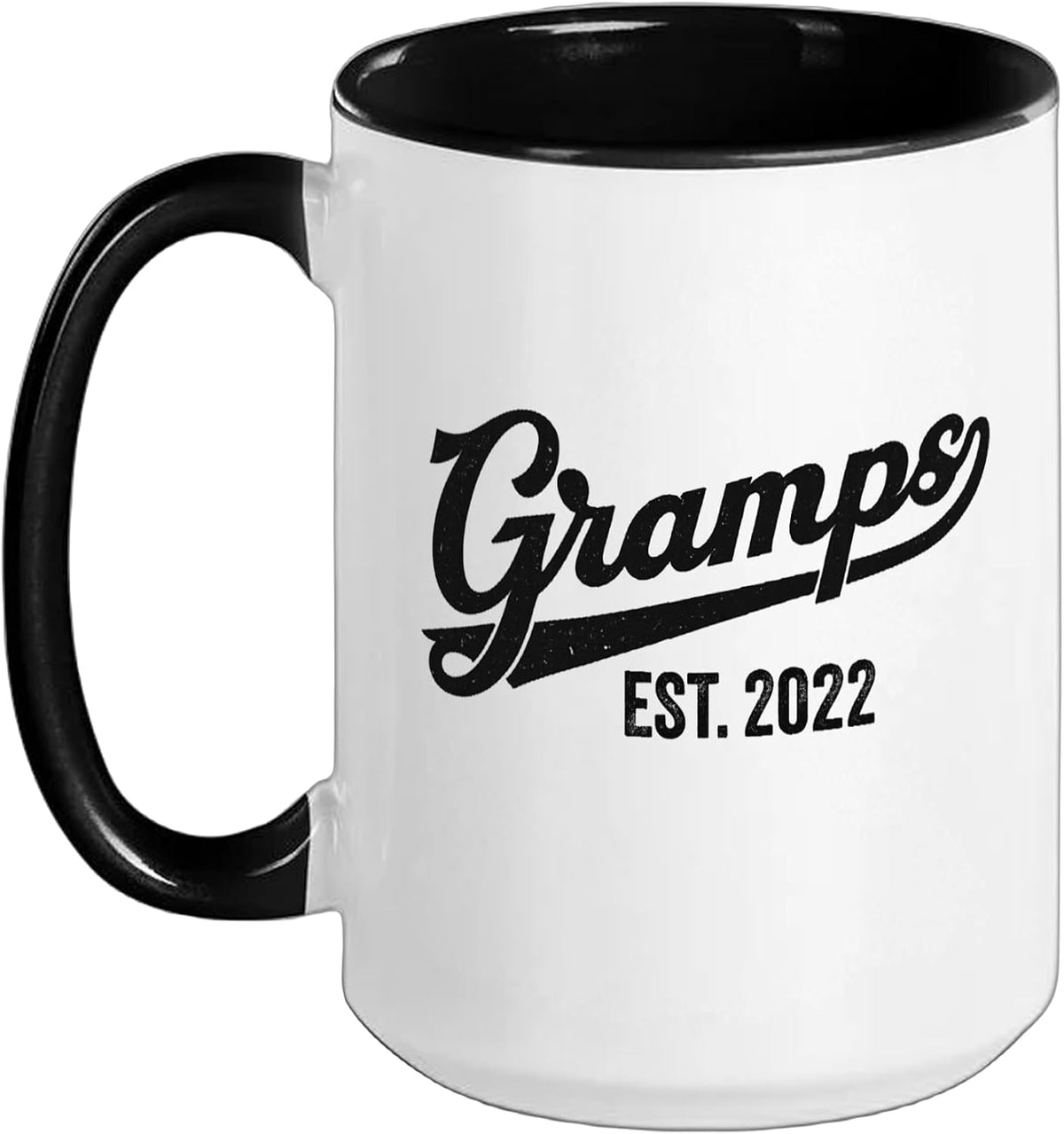 Gramps Est. 2022 Vintage Grandfather Christmas Ceramic Mug
