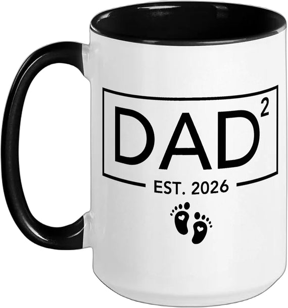 Second Time Girl Dad To Be Christmas Ceramic Mug