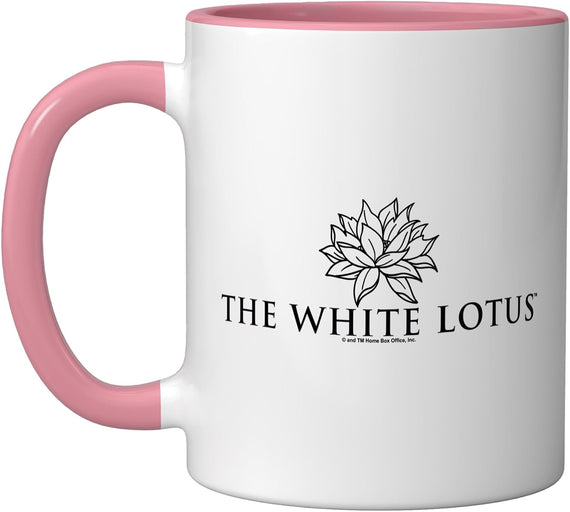The White Lotus Logo TV Show Flower Ceramic Mug