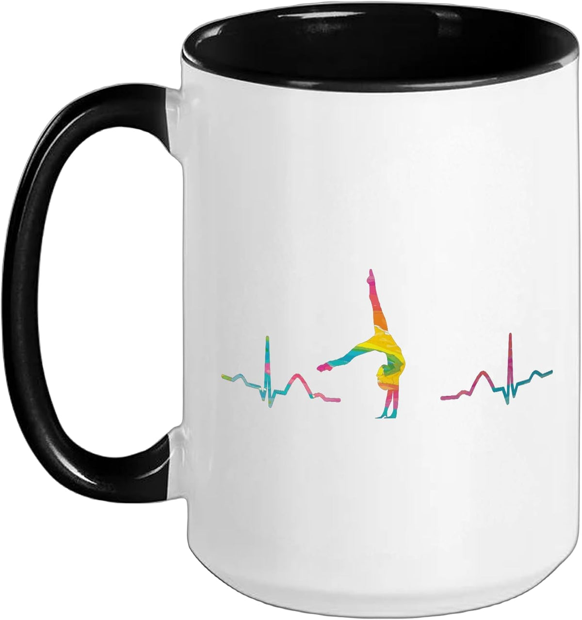 Gymnast Floor Heartbeat Girls Kids Rhythmic Gymnastics Ceramic Mug