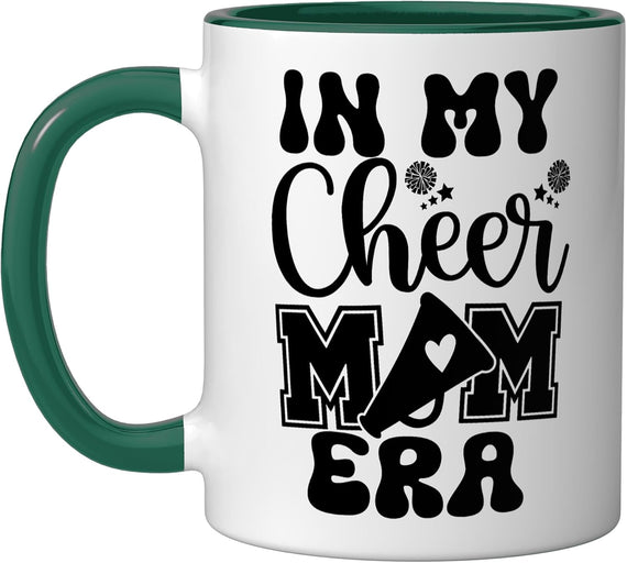 In My Cheer Mom Era Game Day Cheerleading Cheer Mama Dance Ceramic Mug