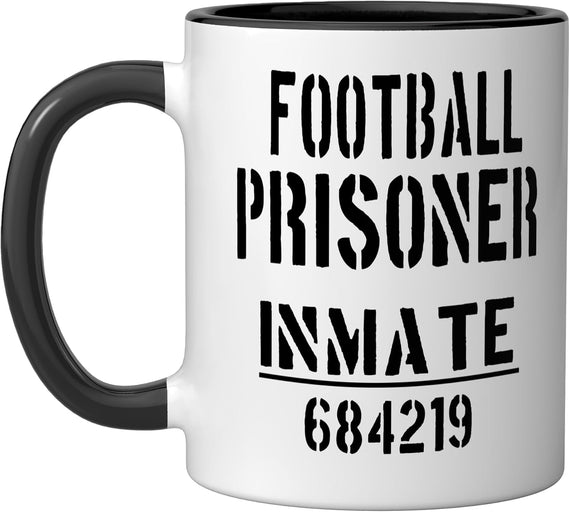 Football Halloween Costume Prisoner Jail Inmate Ceramic Mug