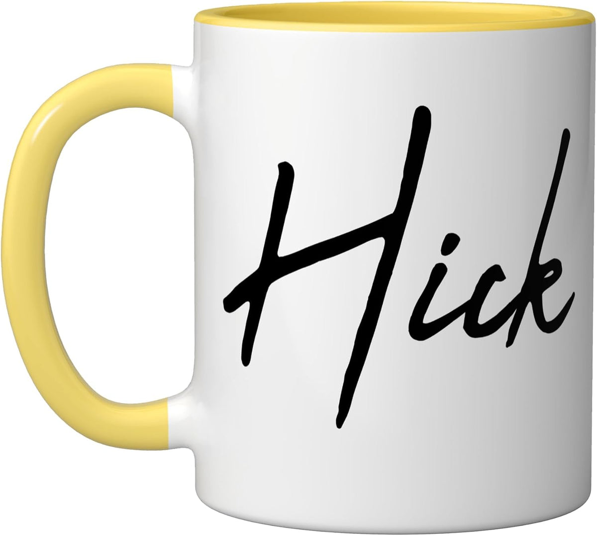 Beautiful Handwritten Font Hick Calligraphy Ceramic Mug