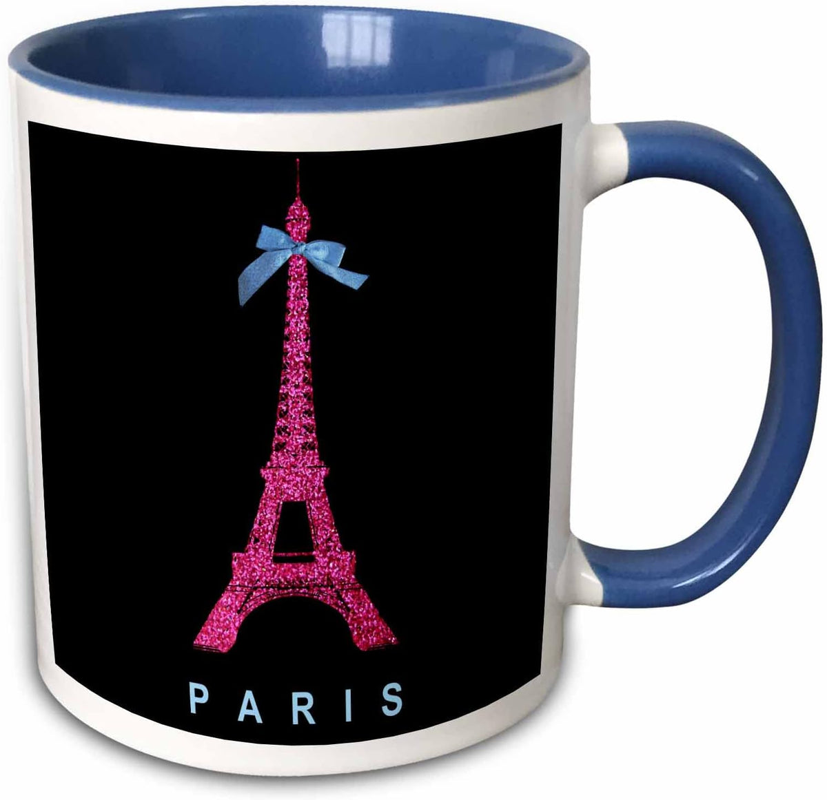 Hot Pink Paris Eiffel Tower From France Ceramic Mug
