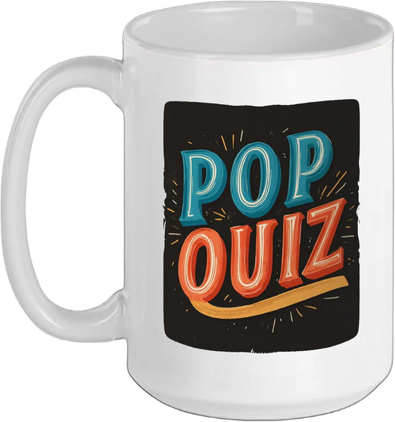 Funny Pop Quiz Costume For Boys And Girls Halloween Ceramic Mug