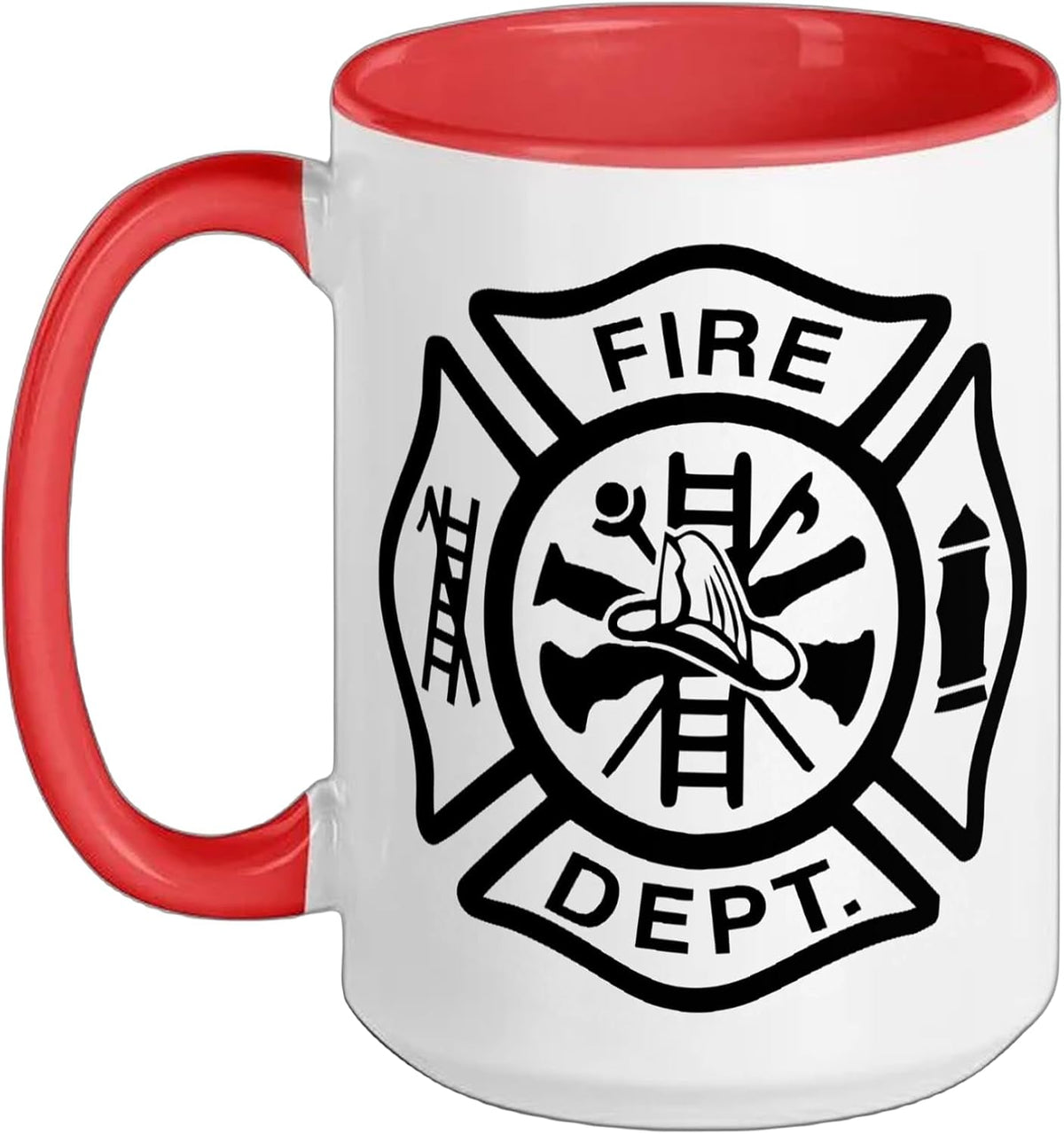 Fire Department Logo Uniform Fireman Symbol Firefighter Ceramic Mug
