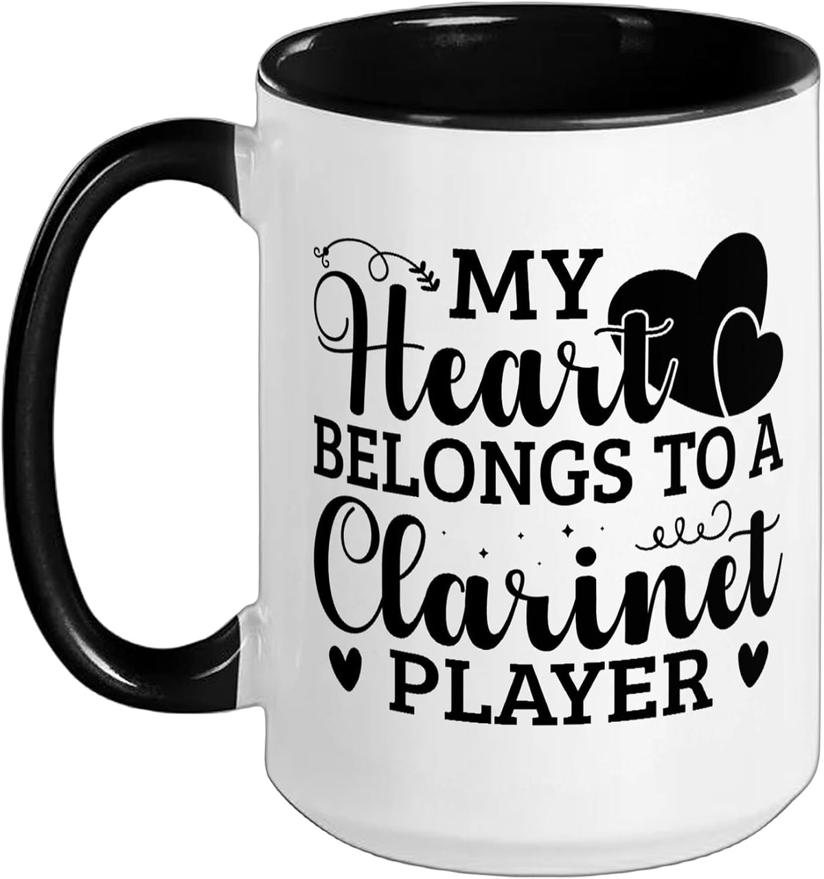My Heart Belongs To A Clarinet Player Ceramic Mug