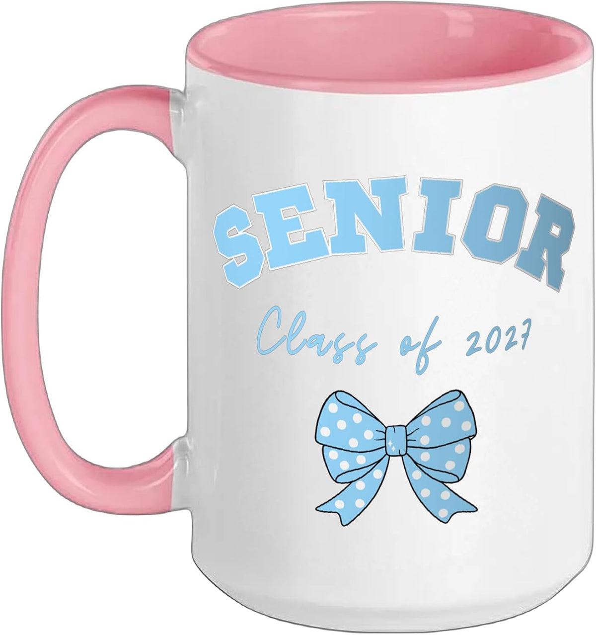 Senior 2027 Coquette Bow Graduation Class Of 2027 Ceramic Mug