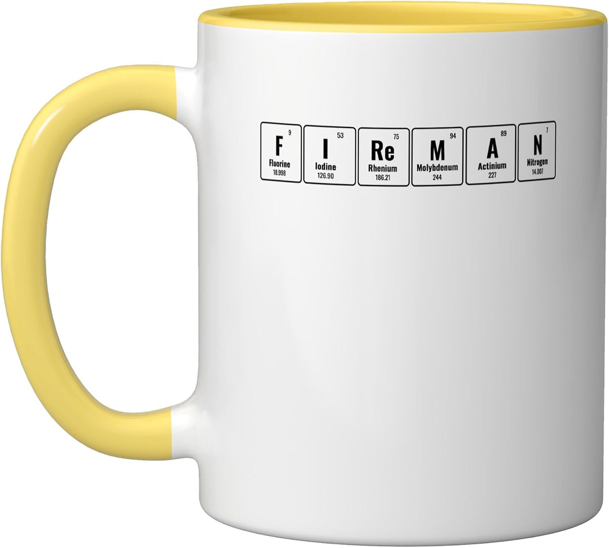 Fireman Periodic Table Of Elements Firefighter Ceramic Mug