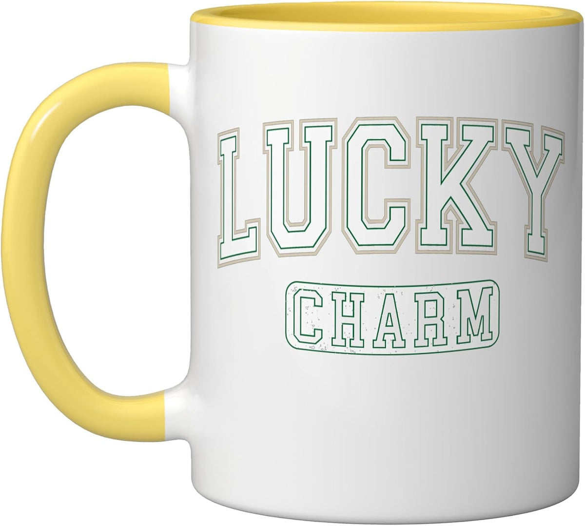 Lucky Charm Varsity Letters St. Patrick's Day Ceramic Mug