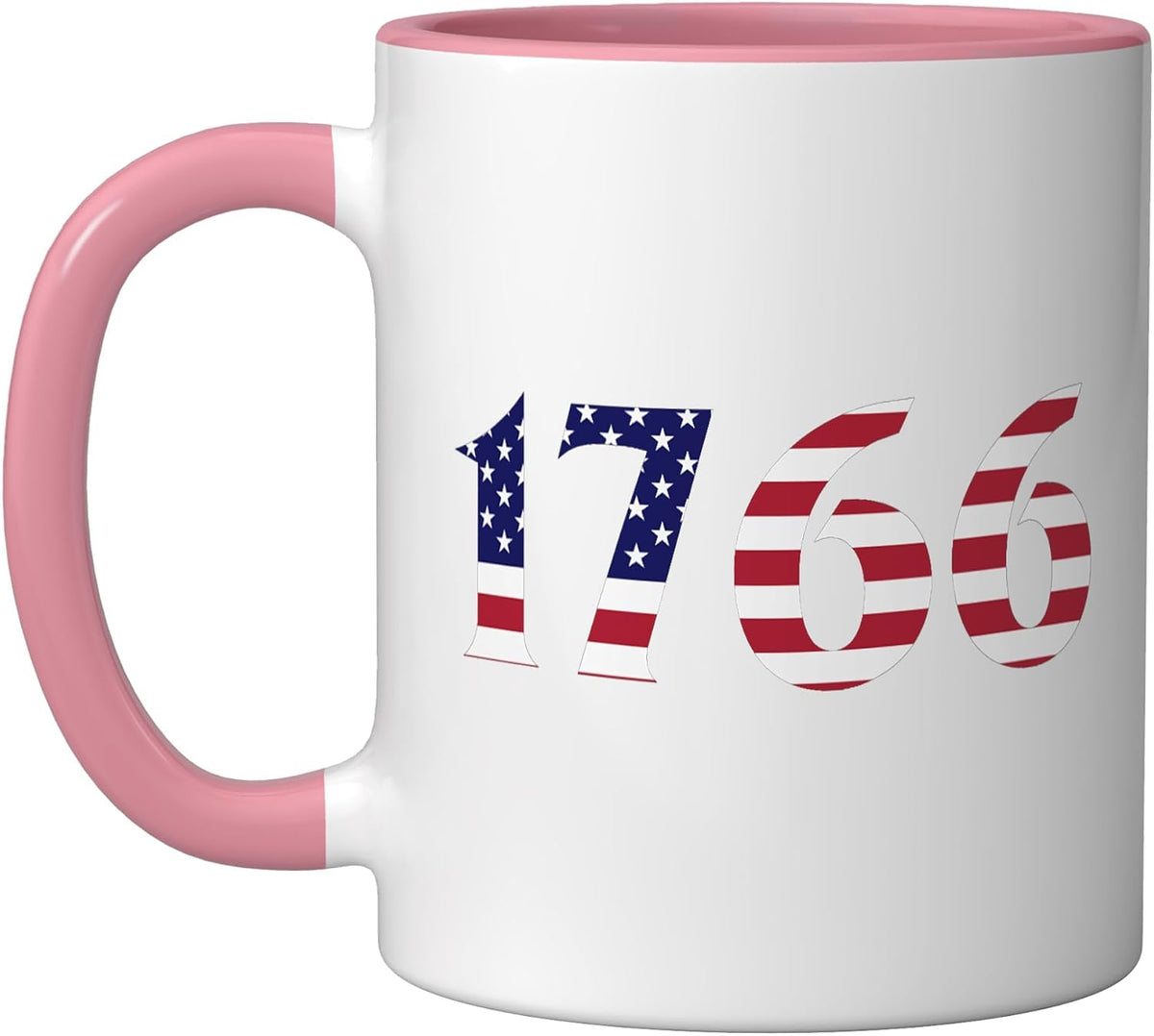 1766 Usa Flag Typography United States Independence Ceramic Mug