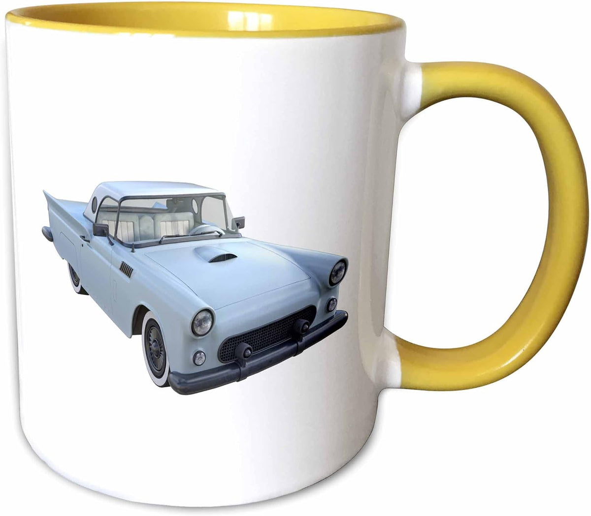 Sky Blue Classic Sports Car Ceramic Mug