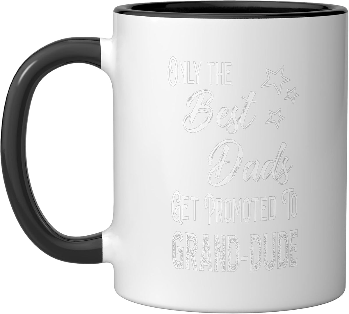 The Best Dads Get Promoted To Grand-Dude Special Grandpa Ceramic Mug