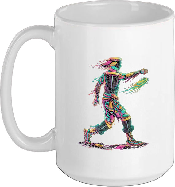Disc Golf Basket Frolfing Disc Golf Player Disc Golfer Ceramic Mug