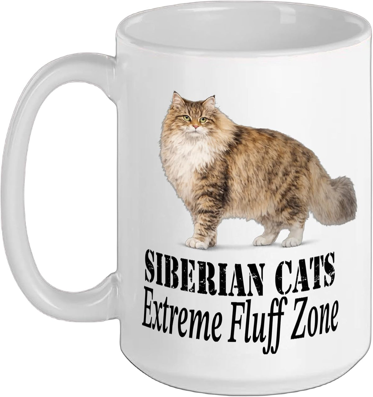 Siberian Cats Extreme Fluff Zone Pet Cat Owner Design Ceramic Mug