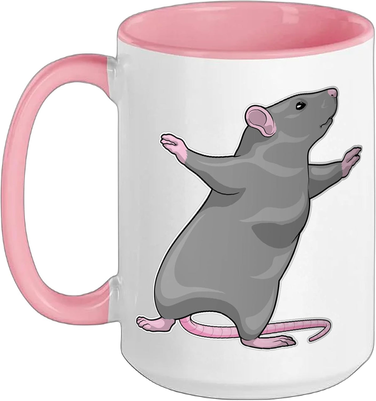 Rat Yoga Fitness Gymnastics Ceramic Mug