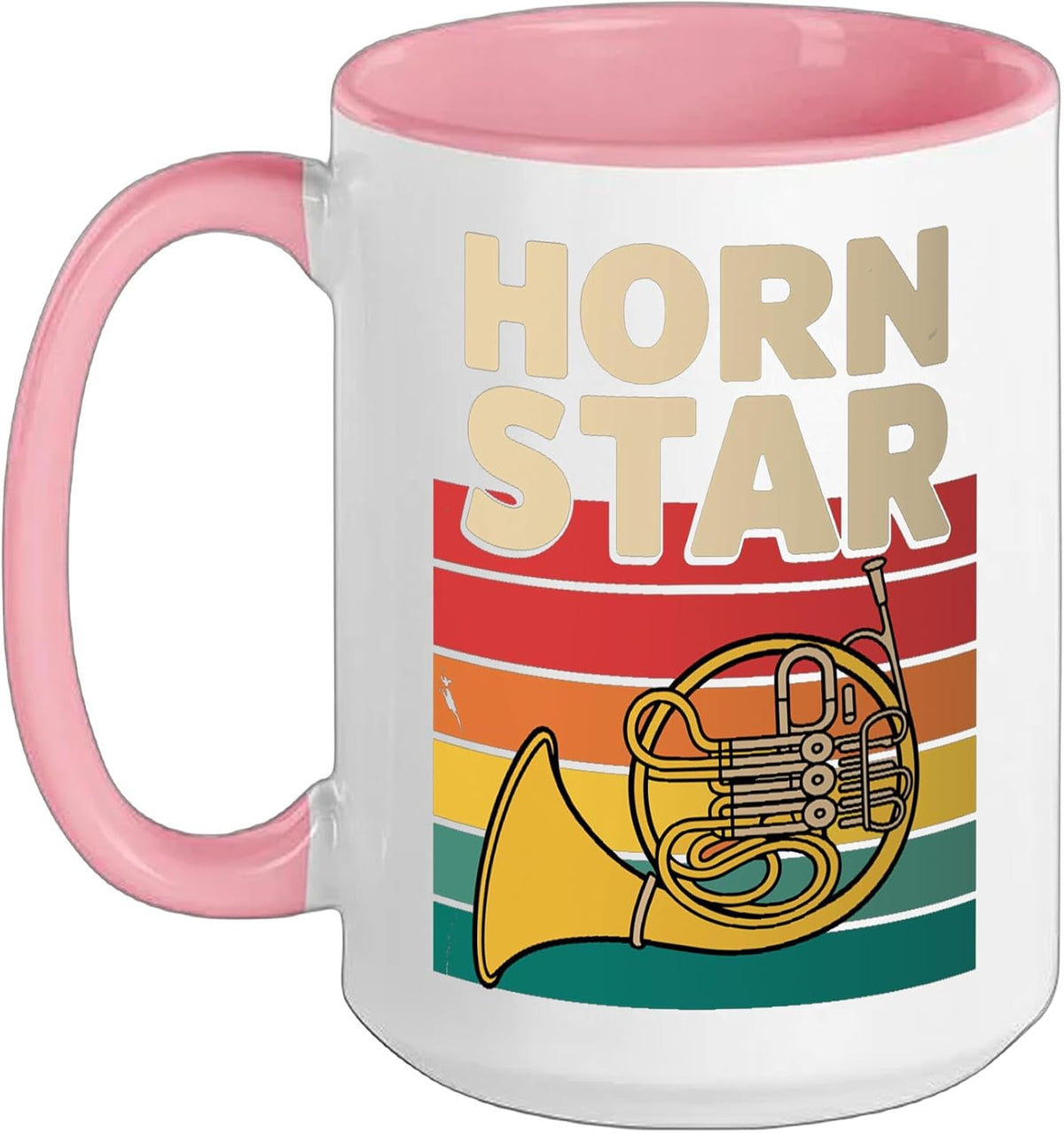 Cool French Horn Art For Men Women Music French Horn Ceramic Mug