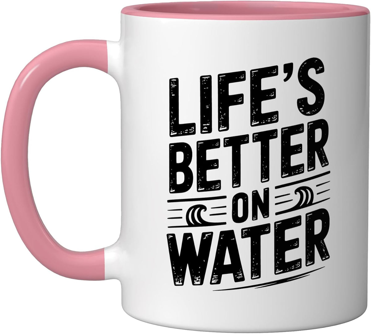 Sea Kayak Tourer Life Better Water Ocean Kayaker Paddle Ceramic Mug