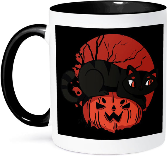 Pumpkin for Halloween Horror Ceramic Mug