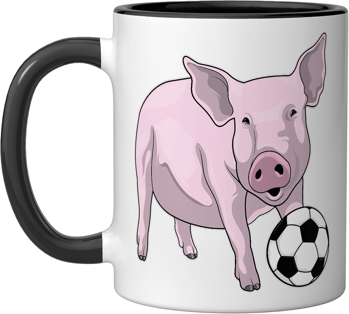 Pig Soccer Player Soccer Sports Ceramic Mug