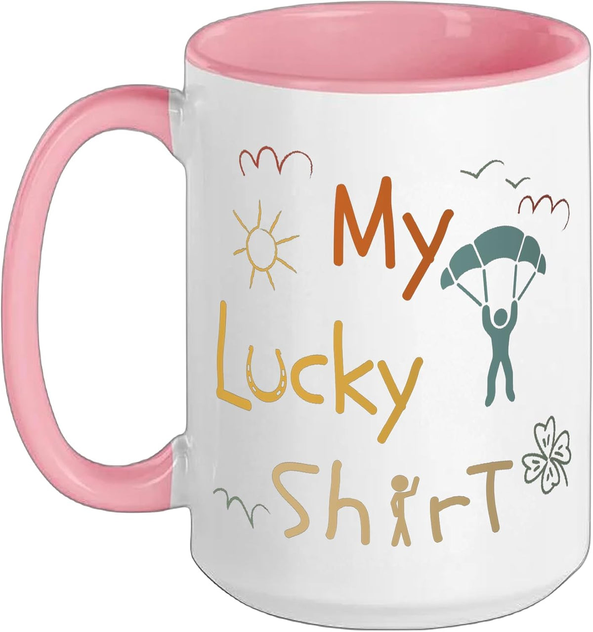 Parachuting, Skydive Skydiving Skydiver, Vintage Ceramic Mug