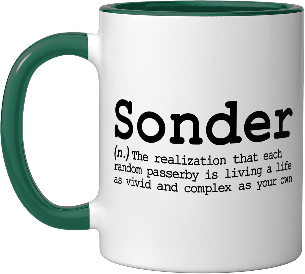 Sonder Funny Word Definition Vocabulary Typewriter Poetry Ceramic Mug