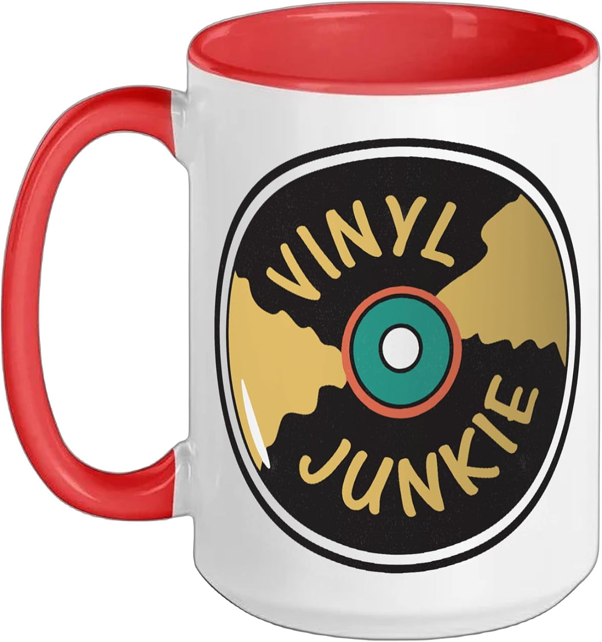 Funny Vinyl Junkie Retro Record Collector Audiophiles Ceramic Mug