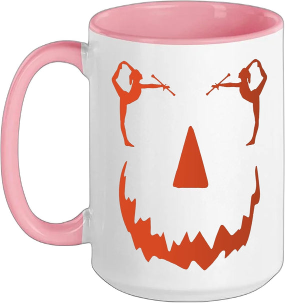 Pumpkin Baton Twirler Halloween Ceramic Mug