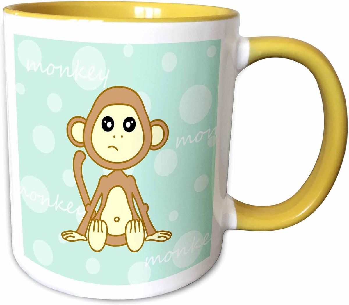 Blue Baby Monkey Ceramic Mug