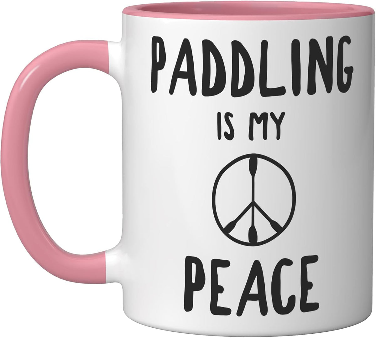 Paddling Is My Peace Kayaking Ceramic Mug