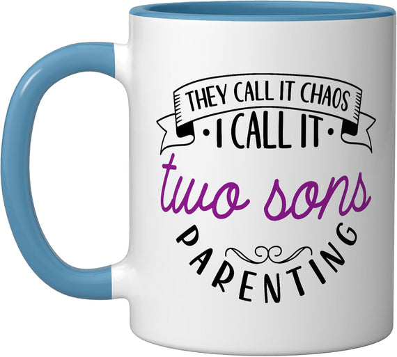 Chaos Coordinator Mother - Two Sons Ceramic Mug