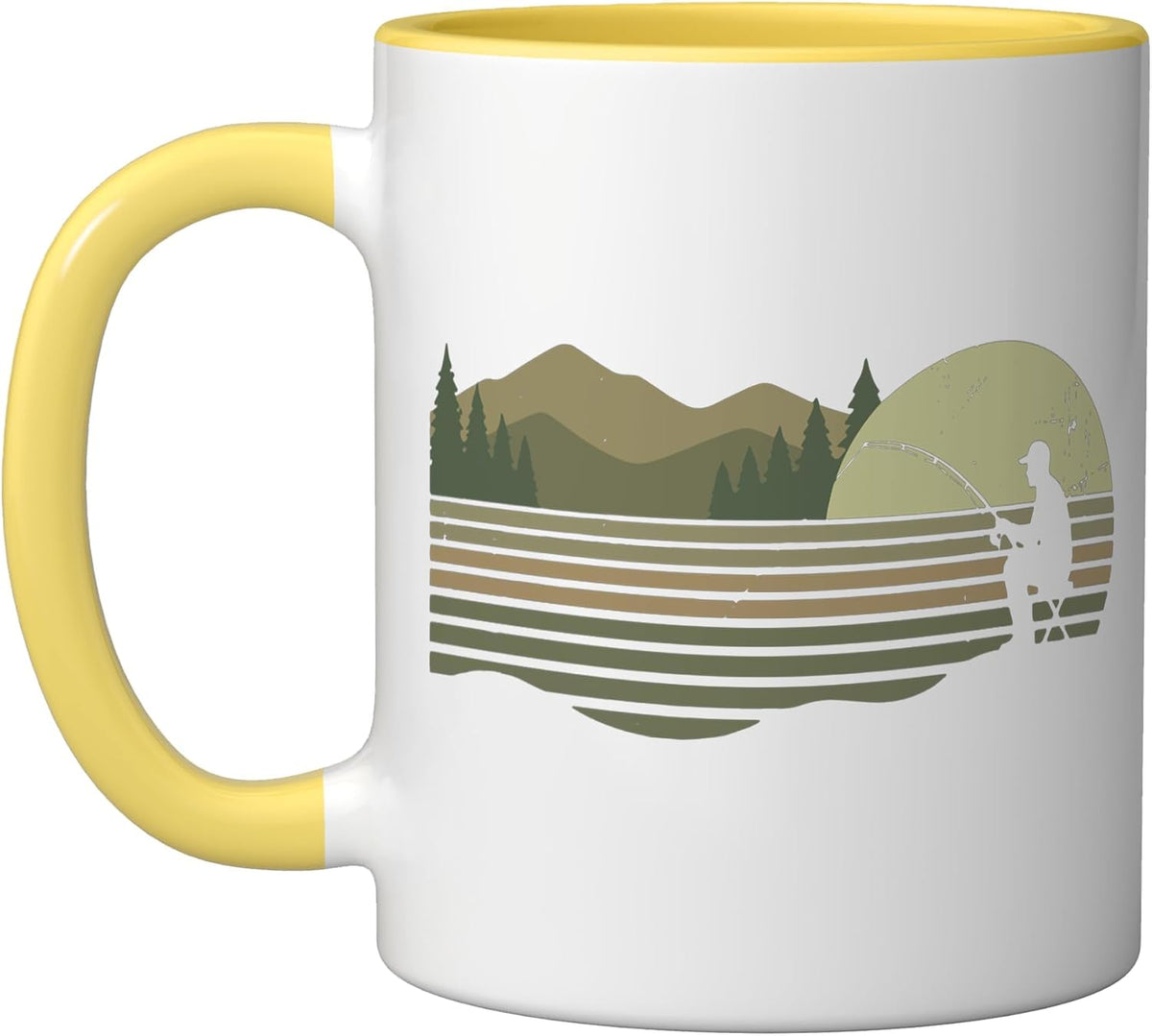 Fisher Retro Fishing Nature Vintage Ceramic Mug