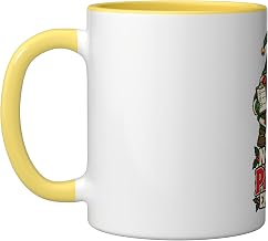 Funny Christmas Gnome Sleigh Parking Officer Holiday Ceramic Mug