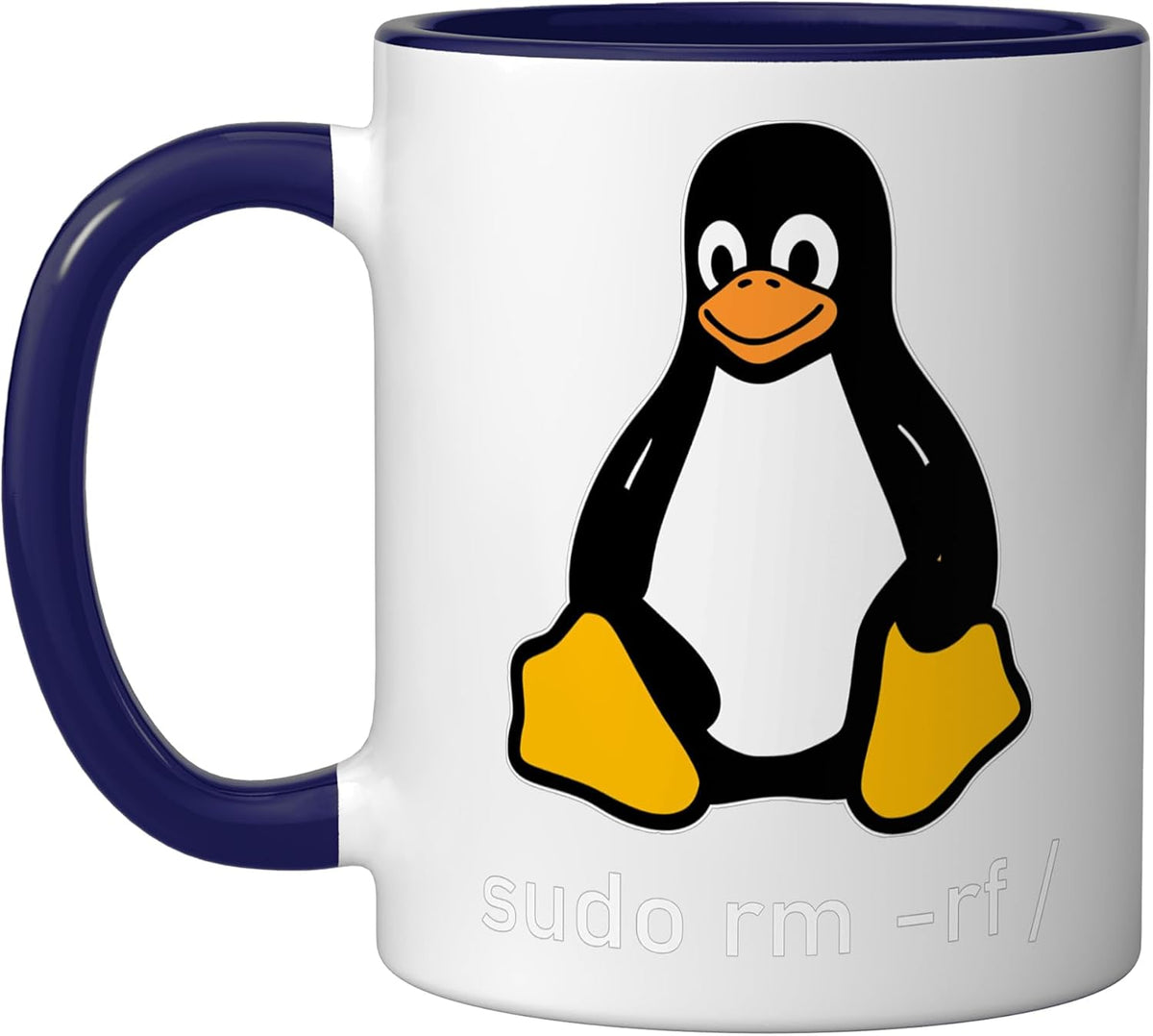 Tux Linux Penguin - Sudo Rm -Rf/Computer Science Computer Ceramic Mug