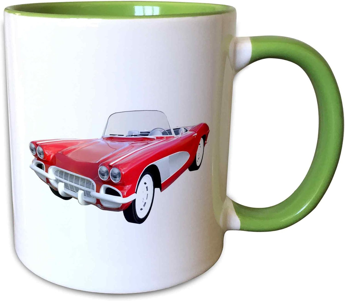 1961 Roman Red Convertible Ceramic Mug